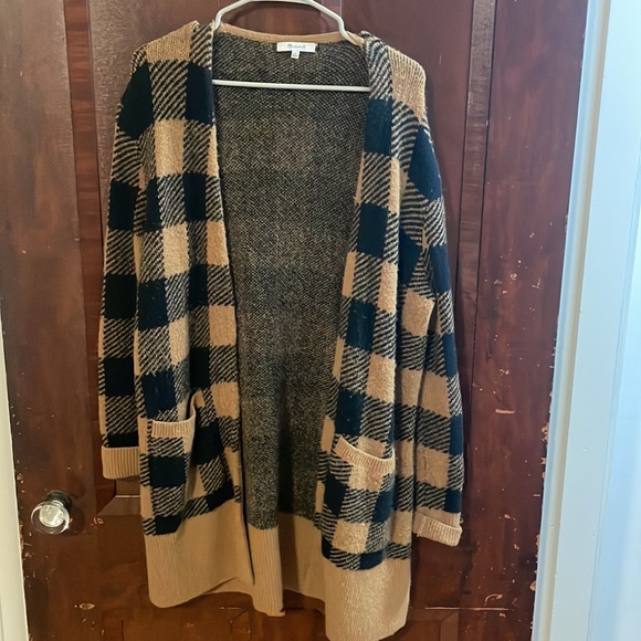 Madewell, Buffalo Check Kent Cardigan Sweater in Coziest Yarn, S. - Picture 3 of 7